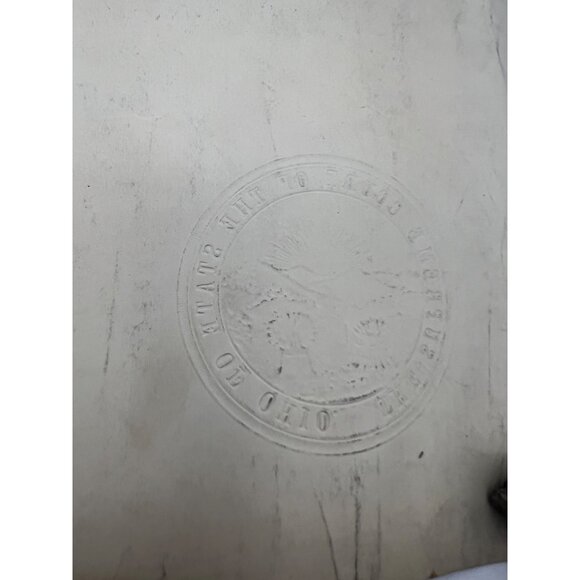 1900 Supreme Court Ohio Attorney Certificate Legal Document Karl Cadwell Antique - Picture 6 of 7